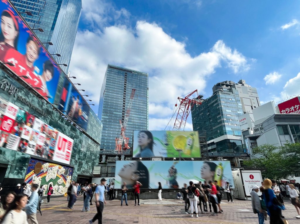 渋谷駅前の風景（2024年4月時点）